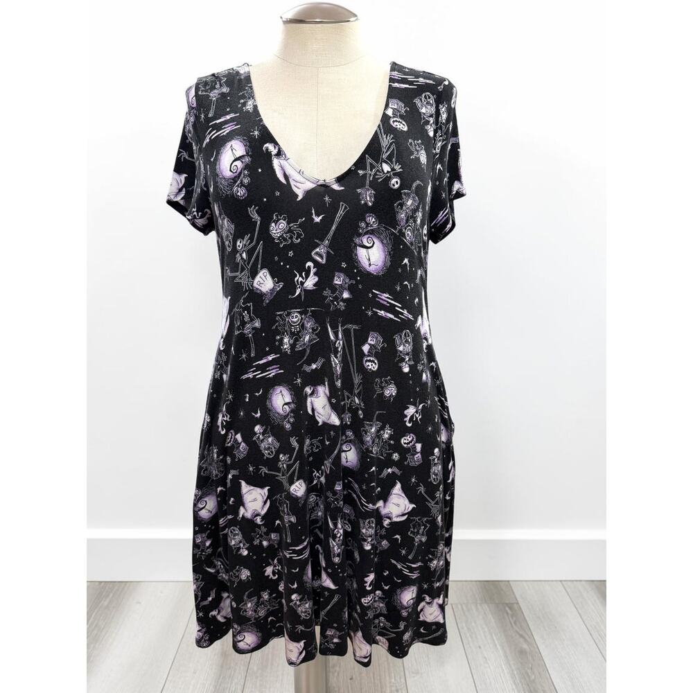 Torrid 1 Disney Nightmare Before Christmas Jack Super Soft Dress Goth 1X 14/16 - Picture 3 of 4